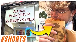 La PIZZA FRITTA da Sorbillo cibo [upl. by Emiatej]