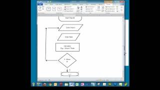 Creating a Simple Flowchart in Microsoft Word [upl. by Darnoc]