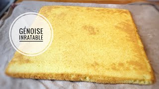 RECETTE DE GENOİSE İNRATABLE idéale pour bûches et gâteaux roulés [upl. by Nemsaj]