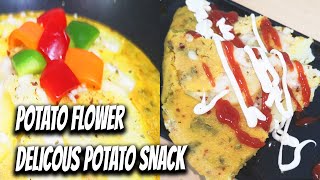 Aloo Flower Recipe  Delicious and Easy Potato Snack Recipe [upl. by Nawat]