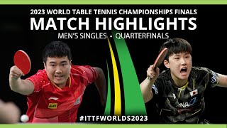 Liang Jingkun vs Tomokazu Harimoto  MS QF  2023 ITTF World Table Tennis Championships Finals [upl. by Herald]