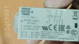 Timer Omron Type H3YN2 amp Type H3YN4 [upl. by Ruhtra]