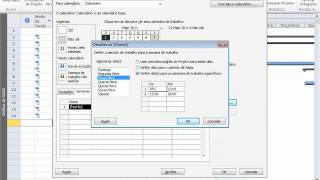 Project 2010  Calendario  Alterando Semanas de Trabalho [upl. by Ambrosius]