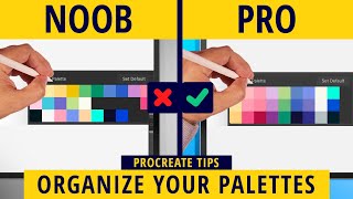 How To Organize Your Color Palettes In Procreate [upl. by Ardussi]