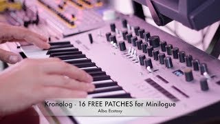 Kronolog  16 FREE PATCHES for Minilogue [upl. by Enahs]