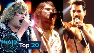 Top 20 Greatest Rock Frontmen of All Time [upl. by Atinuahs]