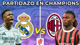 Real Madrid vs AC Milán Partido de Champions  Horarios • Alineación [upl. by Nodle]