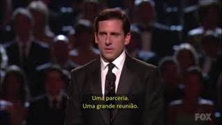 Steve Carell de The Office Apresentando o Emmy Awards 2007 Legendado [upl. by Senn463]