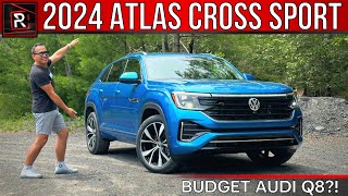 The 2024 Volkswagen Atlas Cross Sport RLine Is An AudiLike Premium SUV [upl. by Tatiana51]