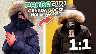 BEST Pandabuy Canada Goose Wyndham Jacket amp Winter Hat  Central Cee Inspired Outfit  Winter Haul [upl. by Llerdnad121]