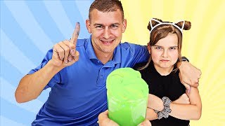 FIX THIS SLIME CHALLENGE DAD vs DAUGHTER  JKrew [upl. by Oilisab]