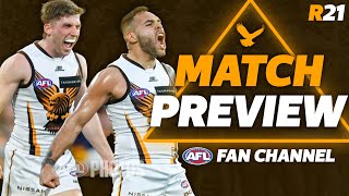 PREVIEW  GWS vs HAWTHORN  AFL ROUND 21 2024 [upl. by Gweneth]