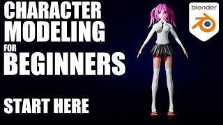 Blender Tutorial — Character Modeling Part 01 Start Here [upl. by Amabelle]