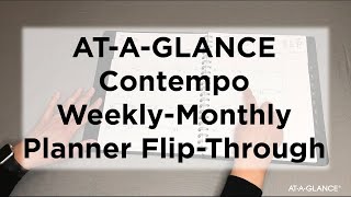 ATAGLANCE Contempo Weekly Monthly Planner FlipThrough [upl. by Indyc]