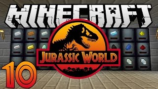 Minecraft Jurassic World  Ep 10  quotCache Storage and Dinosaursquot Rexxit Modpack [upl. by Northrup]