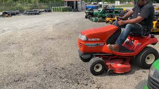 KUBOTA T1760 RIDING TRACTOR W 40quot DECK LIQUID COOLED 17HP KUBOTA LOT 2241 JUNE 2024 AUCTION [upl. by Bette-Ann226]