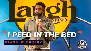 I Peed in the Bed  Comedian Chinedu Unaka  Chocolate Sundaes Standup Comedy [upl. by Ahker]