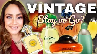 45 OLD SCHOOL PERFUMES Vintage Fragrance Declutter Classic 80s 90s 00s [upl. by Eelrac]