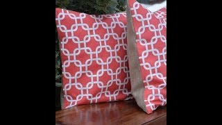 How to Make a No Sew Pillow  DIY TUTORIAL  Thrift Diving [upl. by Maice26]