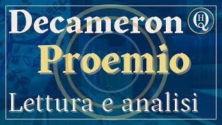 Letteratura italiana 23 Il Proemio del Decameron [upl. by Esital]