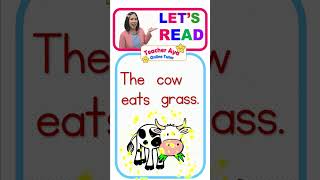 lets practice reading sentences teacherayaonlinetutor shorts reading [upl. by Forkey537]