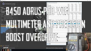 B450 AORUS Pro Wifi VCore Multimeter Readings  PBO [upl. by Irv849]