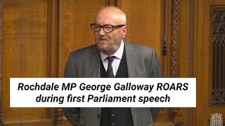 After putting BBC and Sky News in place George Galloway roars in parliament  Janta Ka Reporter [upl. by Judsen]