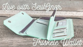 Lets Sew the Triskelle Wallet by Sewgnar WITH Nicole amp Lauren amp Giveaway [upl. by Cantone]