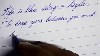 Handwriting with pen  ball pen calligraphy  MazicWriter [upl. by Aksehcnarf]