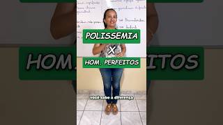 📚POLISSEMIA e HOMÔNIMOS PERFEITOS 📚 português enem concurso dicas aula professora [upl. by Edi564]