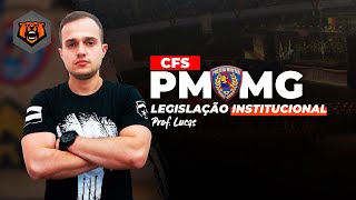 Concurso PM MG  CFS  Legislação Institucional  Diretriz de Gestão Operacional  Prof Lucas [upl. by Trillby33]