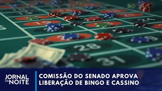 CCJ do Senado aprova projeto que libera bingos cassinos e até jogo do bicho  Jornal da Noite [upl. by Eusebio888]