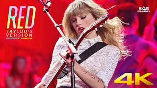 Special Edit 4K • 60fps Red Taylors Version  Taylor Swift • 2021• EAS Channel [upl. by Mihe]