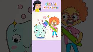 Brush your teeth song  Coloring  Kids Songs ✨💖🌟 shorts nurseryrhymes coloring [upl. by Niccolo]