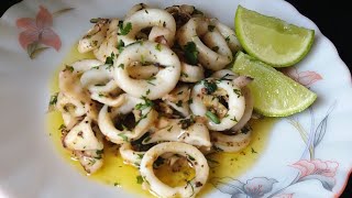 Squids Butter Garlic  Calamari Butter Garlic  Seafood Recipe [upl. by Inoek1]