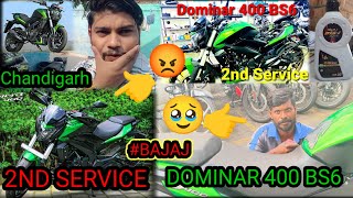 DOMINAR 400 E20 2NDSERVICE 😔🔧bikerider CHANDIGARH BAJAJ AGENCY NEWKARAN BIKE RIDERDOMINAR 400 [upl. by Jemy]