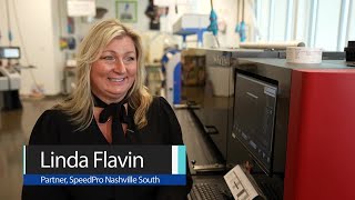 Linda Flavin Partner at SpeedPro Nashville South on the EFI Pro 16h [upl. by Etteniotnna349]