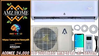 Describing ACONEE 24000 BTU Ductless MiniSplit AC System Amazon [upl. by Icul]