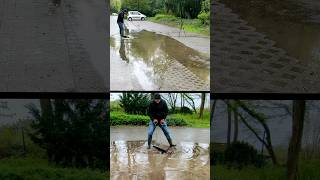 S0373 Unclogging a storm drain after rain in Germany shorts [upl. by Mohammed880]