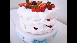 TORTA PAVLOVA  LAGANA NAPAST KOJOJ NECETE ODOLJETI  PAVLOVA CAKE [upl. by Fairley37]