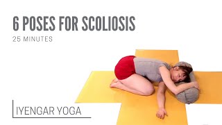 Iyengar Yoga Poses for Scoliosis Pain Relief [upl. by Nairad]