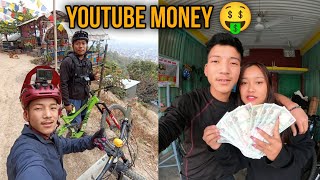 YOUTUBE MONEY 🤑💰  jimeedeepak7 SANGA CYCLING RIDE Pukuvlog [upl. by Annauqahs]