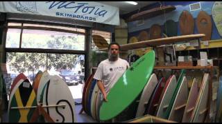 Poly EGlass Epoxy skimboard from Victoria Skimboards [upl. by Adas866]