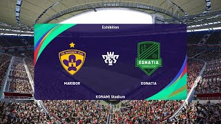 NK Maribor vs KF Egnatia 28062024 Club Friendlies PES 2021 [upl. by Mokas]