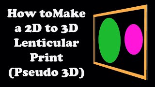 How to convert a 2D picture into a 3D lenticular print [upl. by Negroj439]