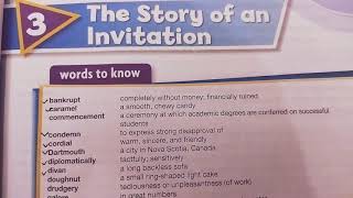 New Oxford Modern English Book 7  Chapter 3  The story of an Invitation  Explanation [upl. by Cristiona829]