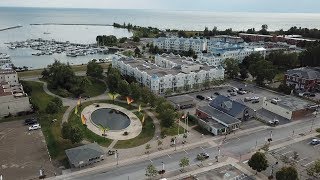 Aerial view of Cobourg Ontario [upl. by Aicert131]