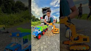 RC Excavator VS Dumper Truck Unboxing shorts unboxing excavator truck [upl. by Husein11]