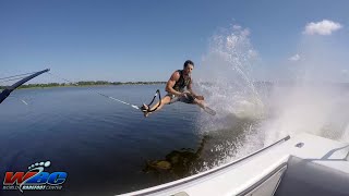 60 HUGE Barefoot Waterskiing Crashes in 3 Minutes [upl. by Esyak640]