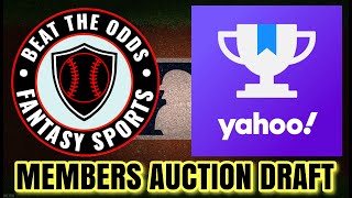 2024 Yahoo Fantasy Baseball Members Live Draft [upl. by Alehs]